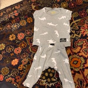 Mini Munster kids shark too and pants- selling set
